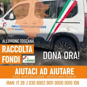 Maltempo in Toscana - L'intervento di Anpas